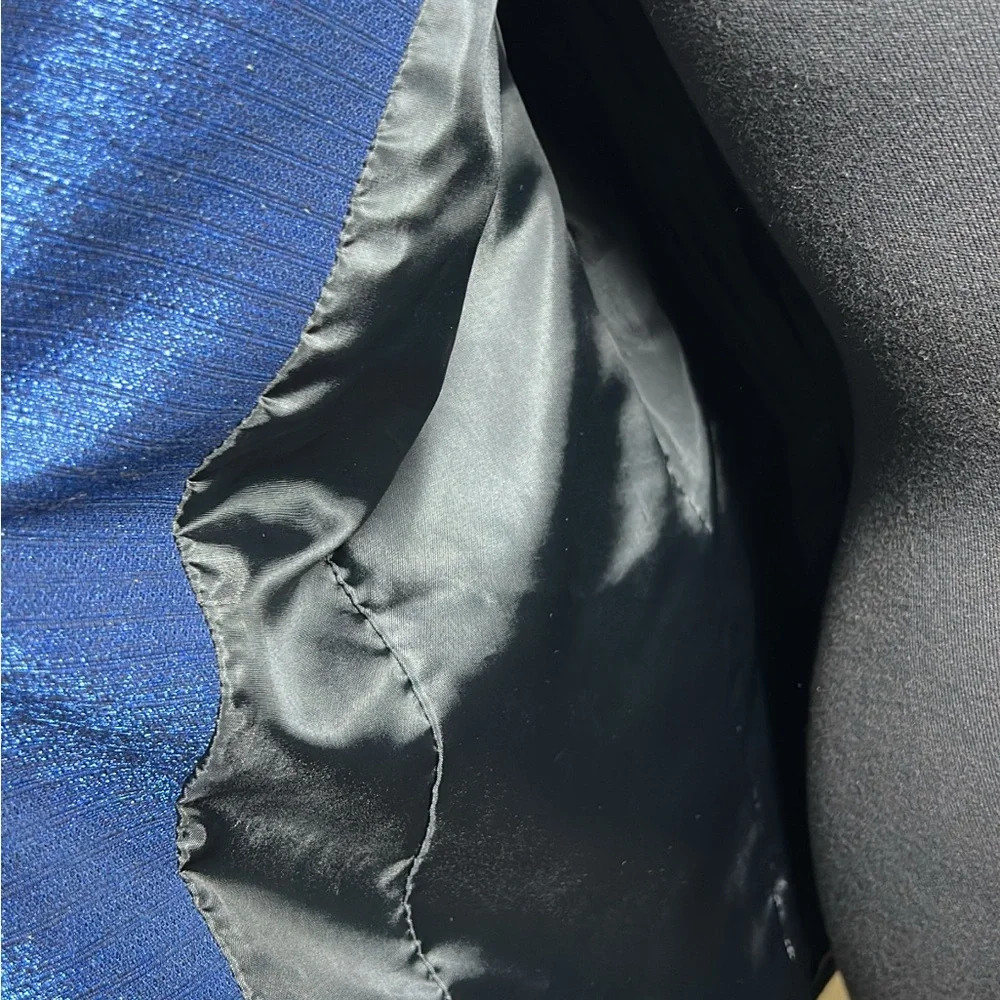 Kasper Shimmering Blue Women's Blazer - Picture 6 of 11